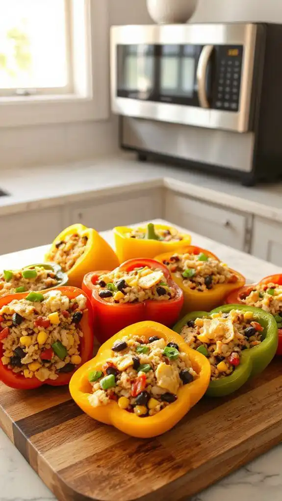 microwave stuffed bell peppers