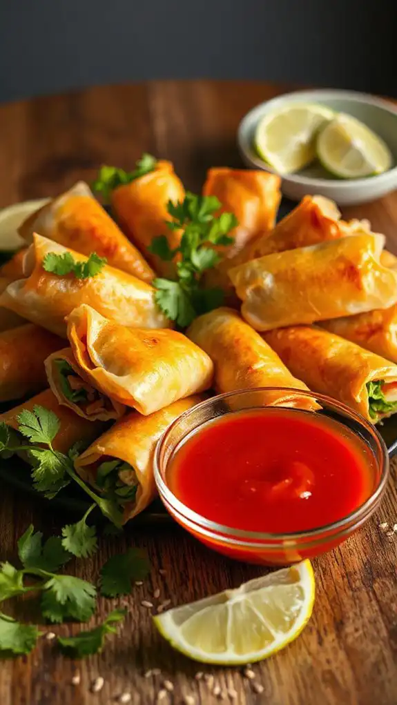 microwave vegetable spring rolls