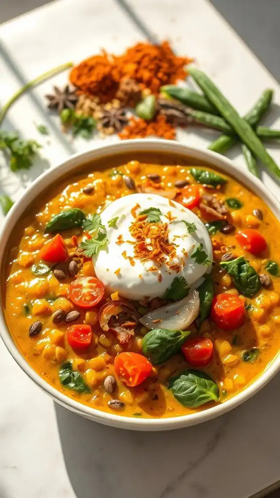 microwave vegetarian lentil dish