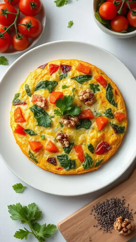 microwave veggie frittata recipe