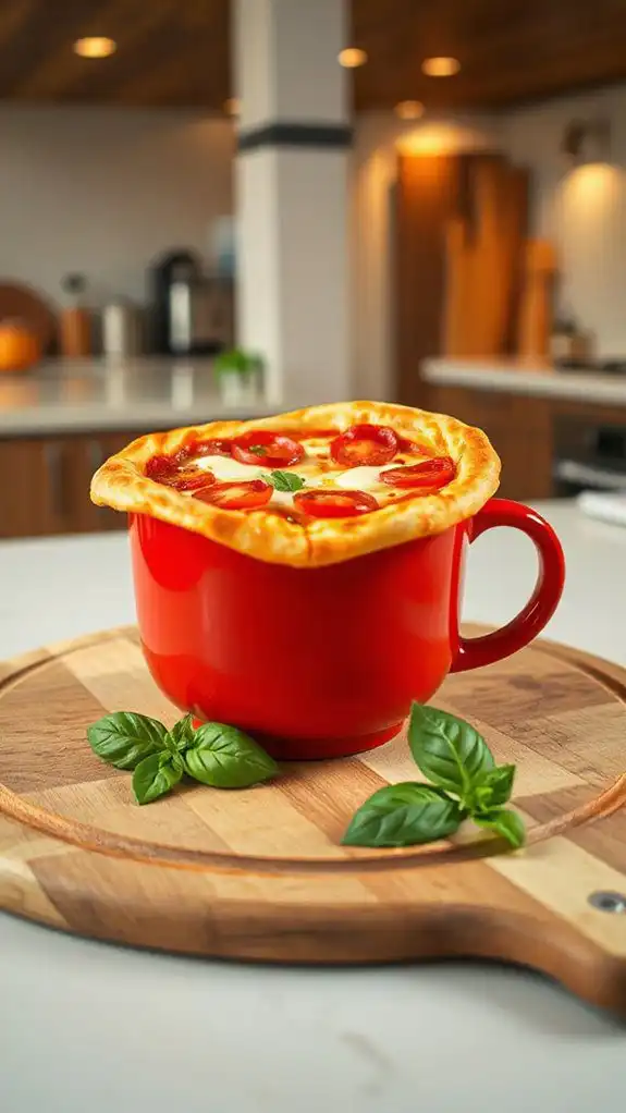 microwaveable personal pizza
