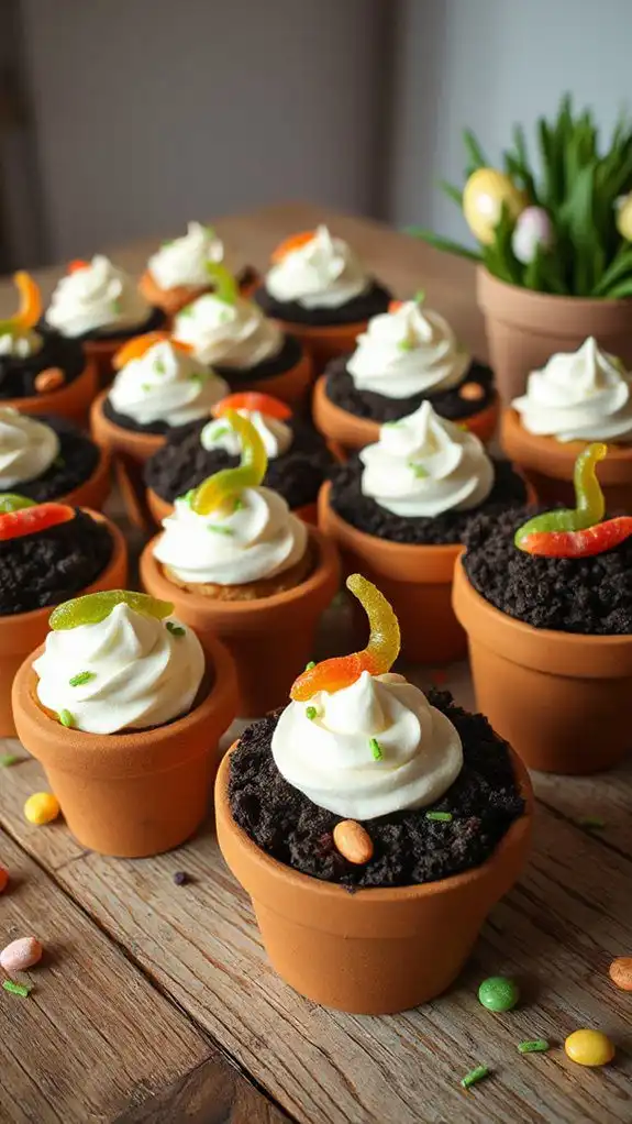 mini cupcake dirt cake