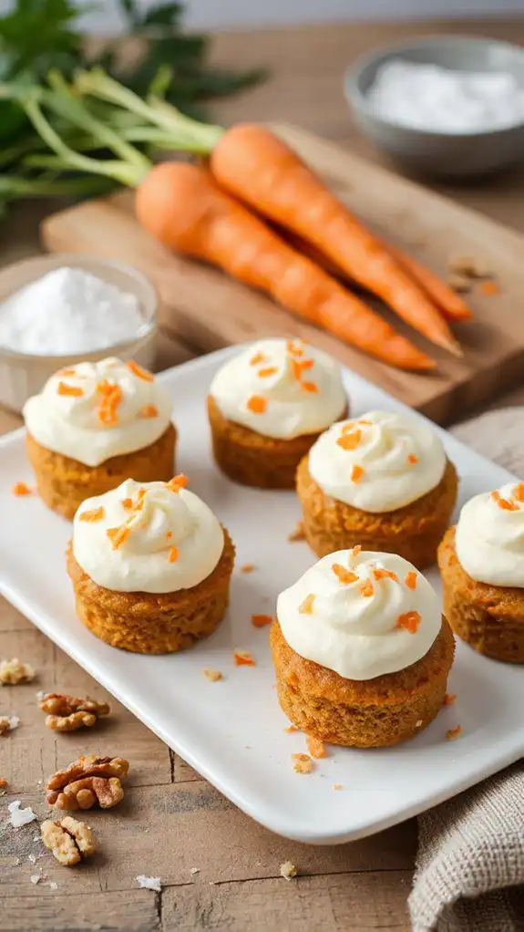 miniature carrot cake desserts