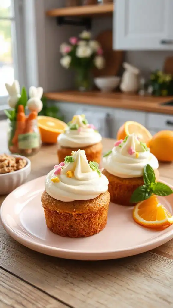 miniature carrot cake treats