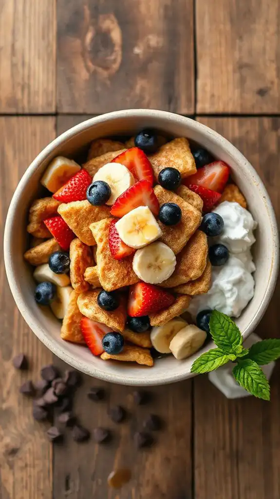 miniature pancake breakfast bowl
