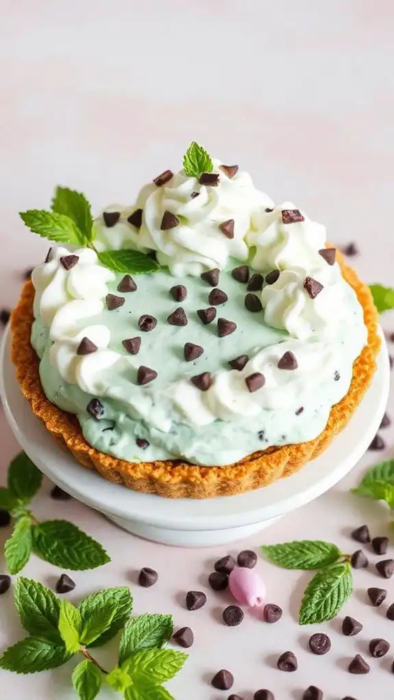 mint chocolate chip dessert