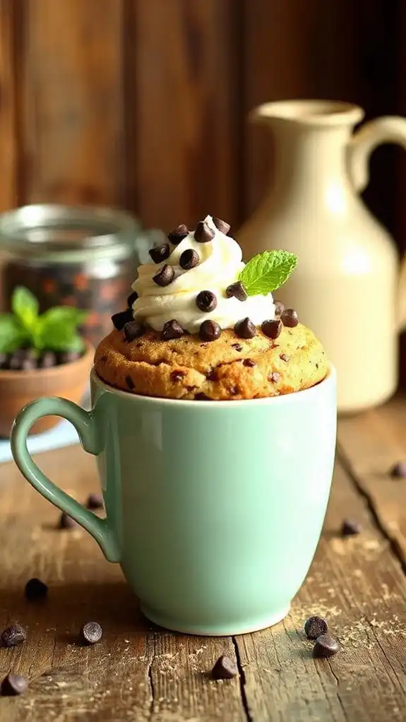 mint chocolate chip dessert