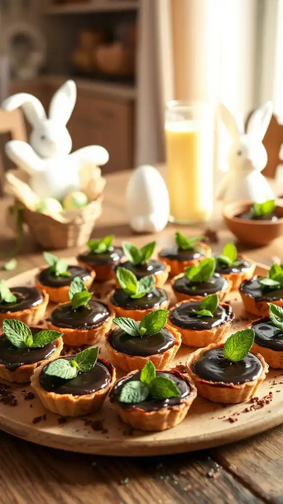 mint flavored chocolate desserts