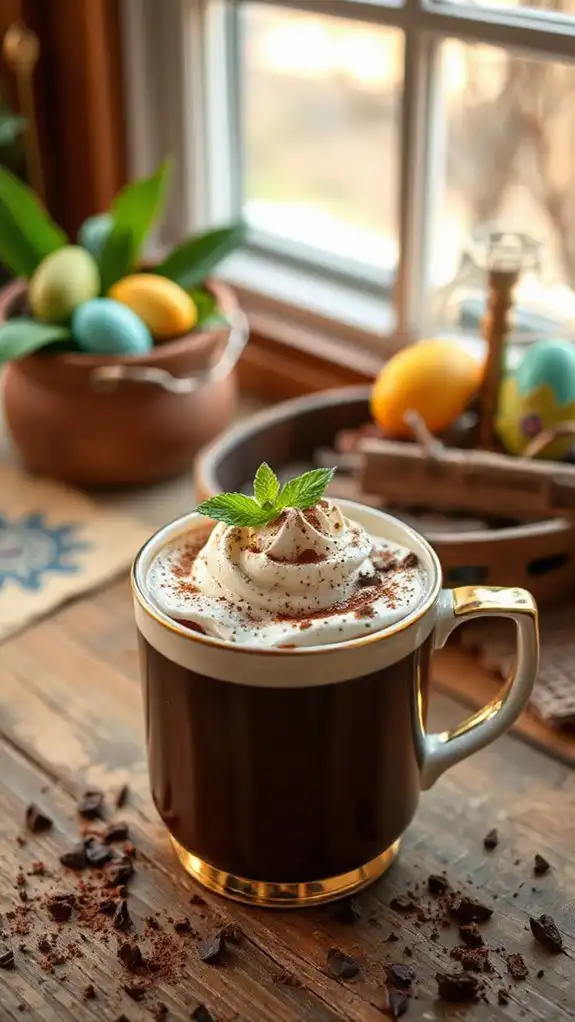 mint infused chocolate coffee blend
