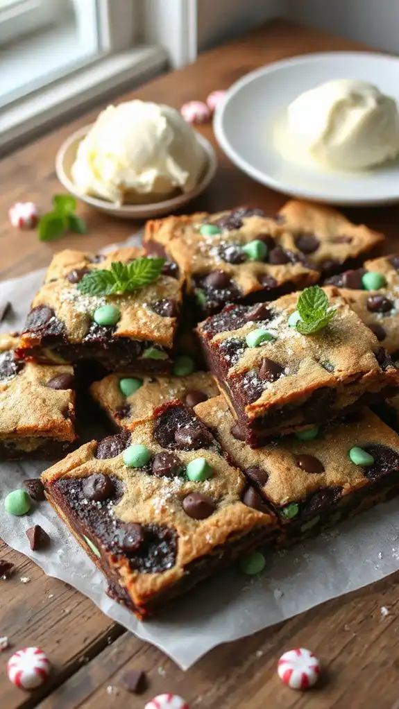 minty chocolate chip treat
