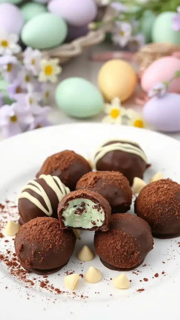 minty chocolate confection treats