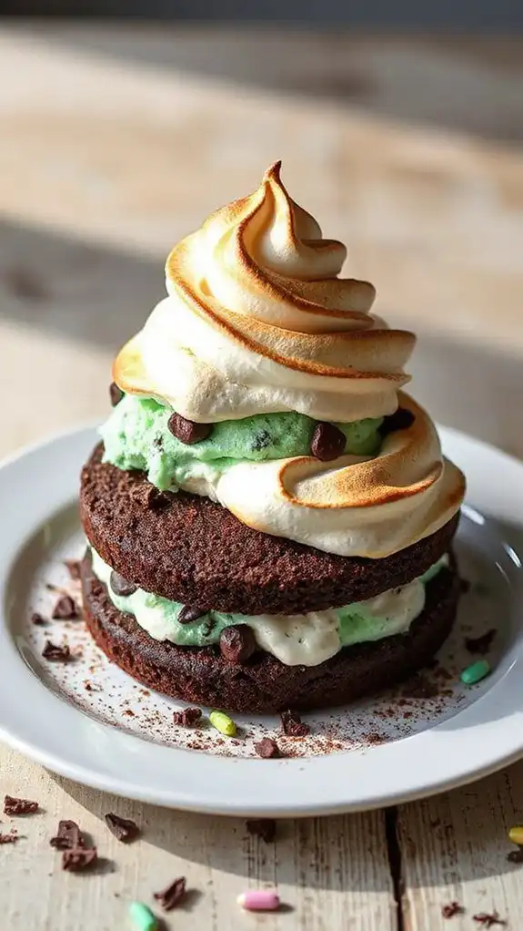 minty chocolate ice cream delight