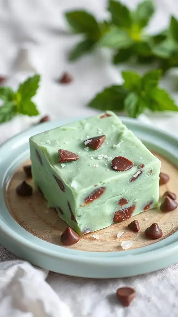 minty chocolatey fudge treat