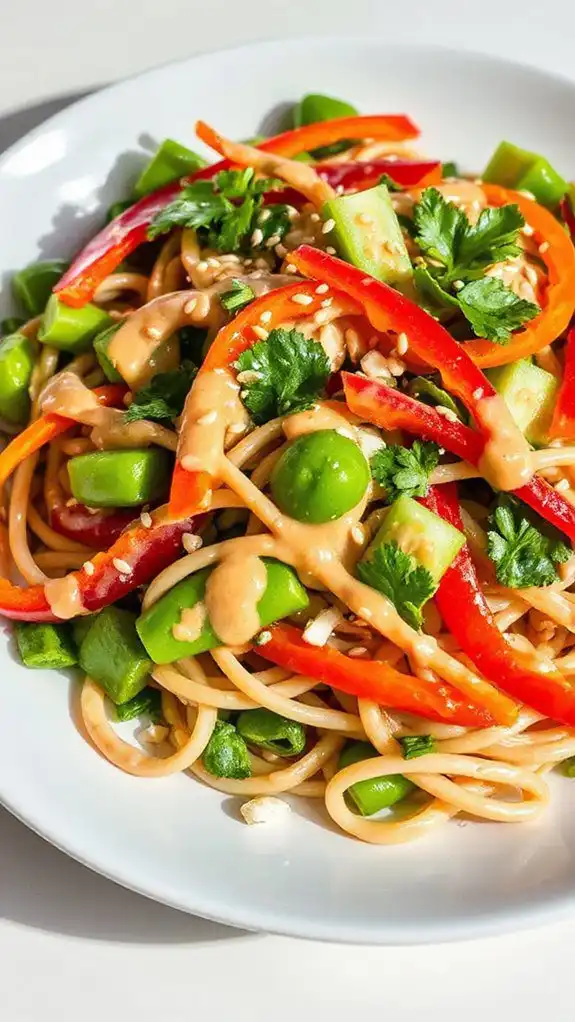 miso dressing soba salad