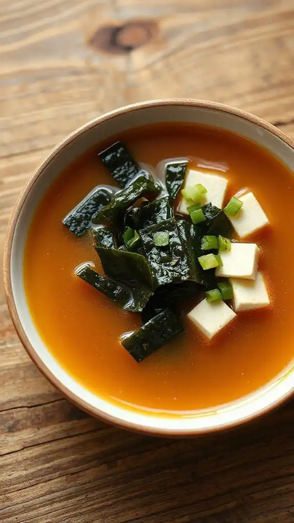miso soup with tofu