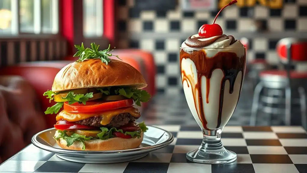 modern retro burger twists