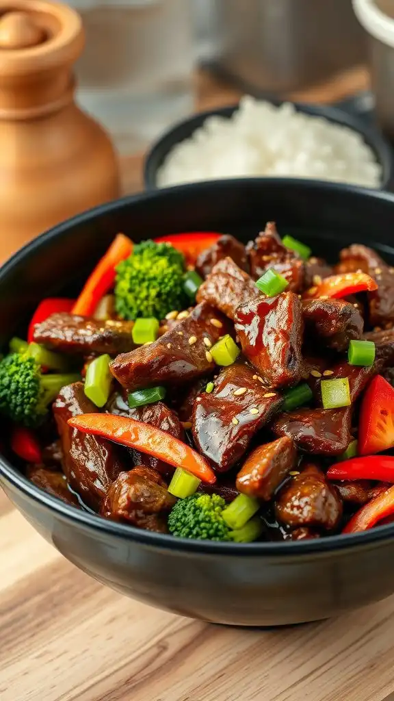 mongolian beef stir fry