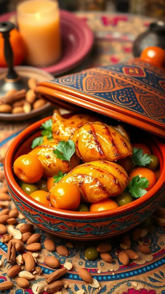 moroccan apricot chicken dish