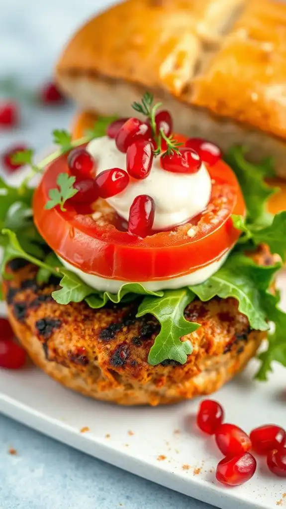 moroccan spiced turkey burgers