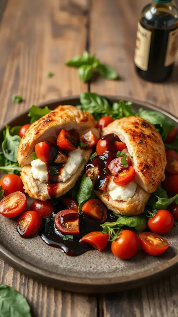 mozzarella tomato basil chicken
