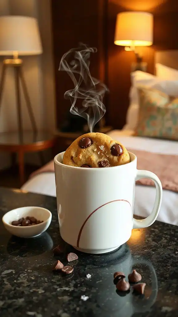 mug cake with chocolate