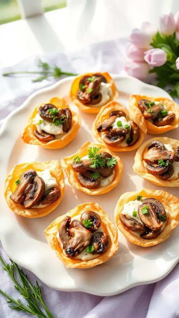 mushroom goat cheese tarts mushroom goat cheese tarts