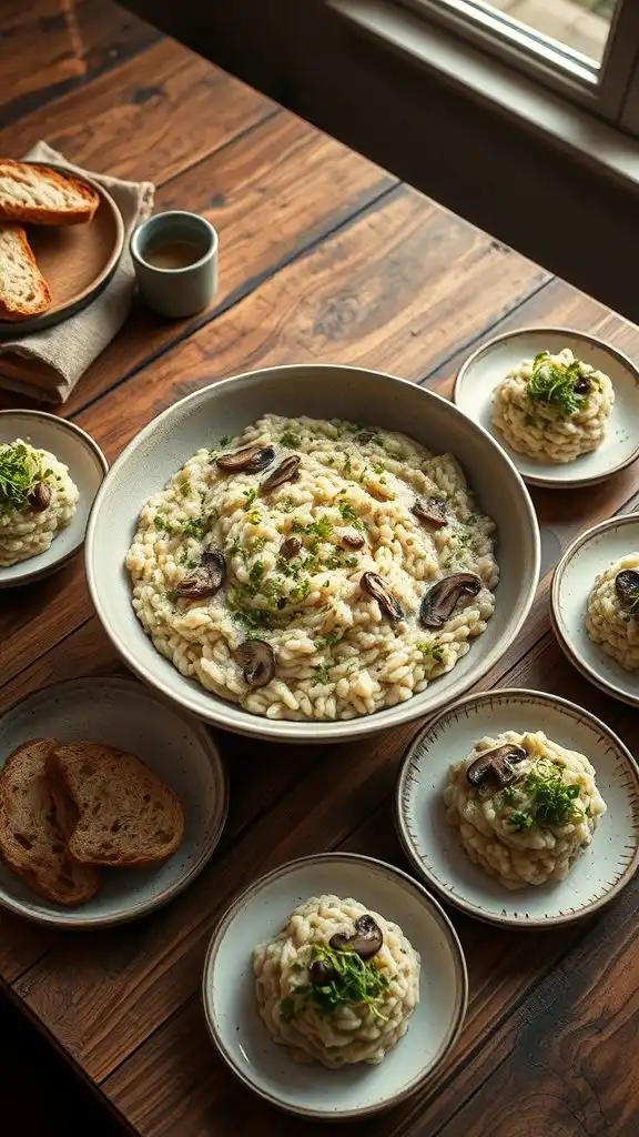 mushroom infused creamy rice dish mushroom infused creamy rice dish