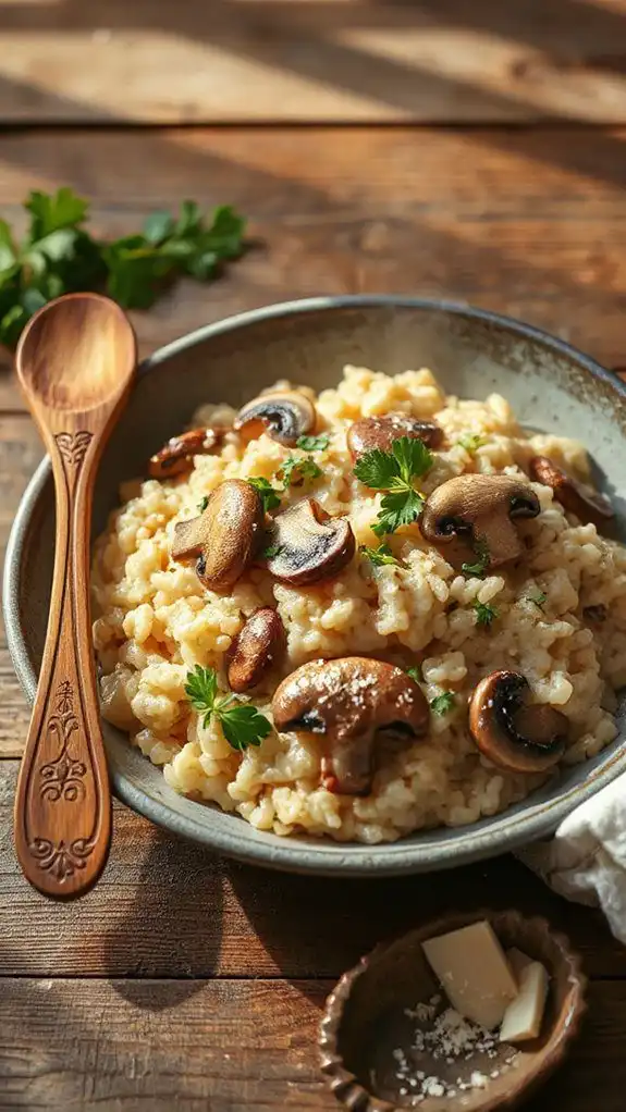 mushroom risotto creamy delight