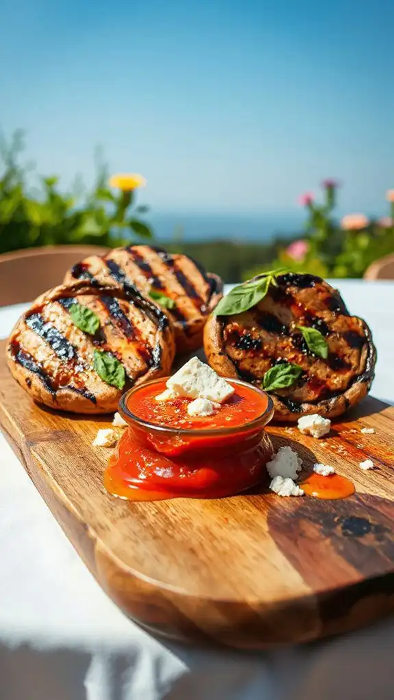 mushroom steaks with sauce mushroom steaks with sauce