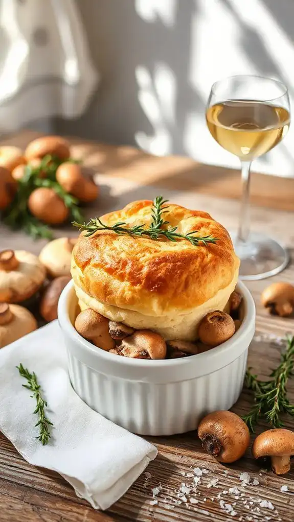 mushroom thyme souffl recipe