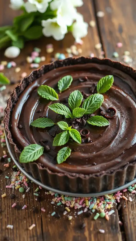no bake chocolate mint dessert