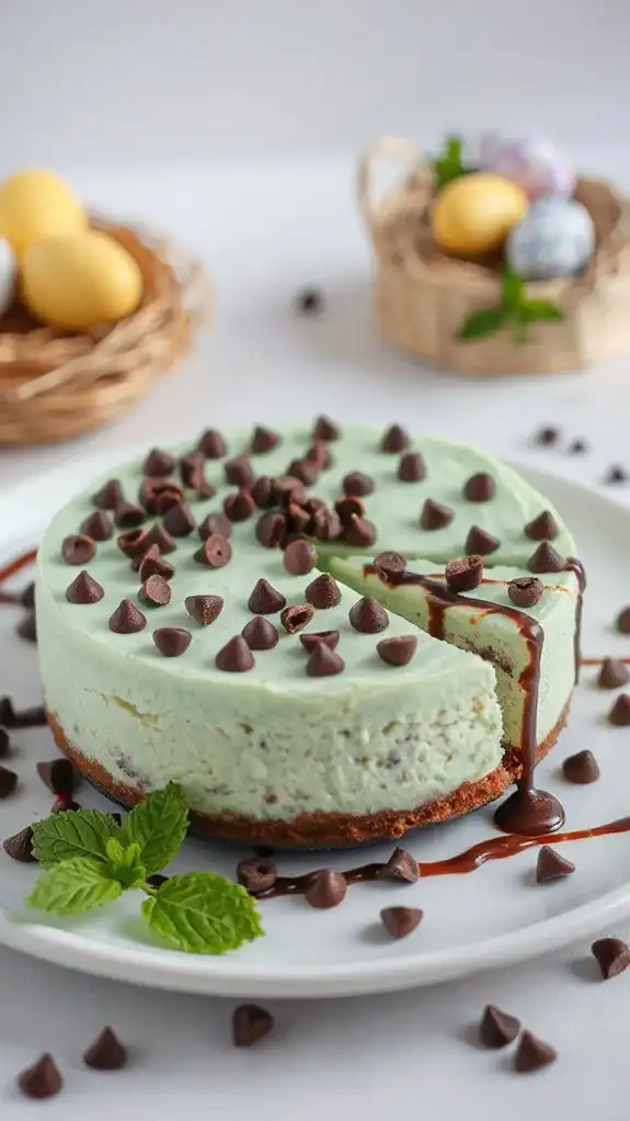 no bake mint cheesecake delight