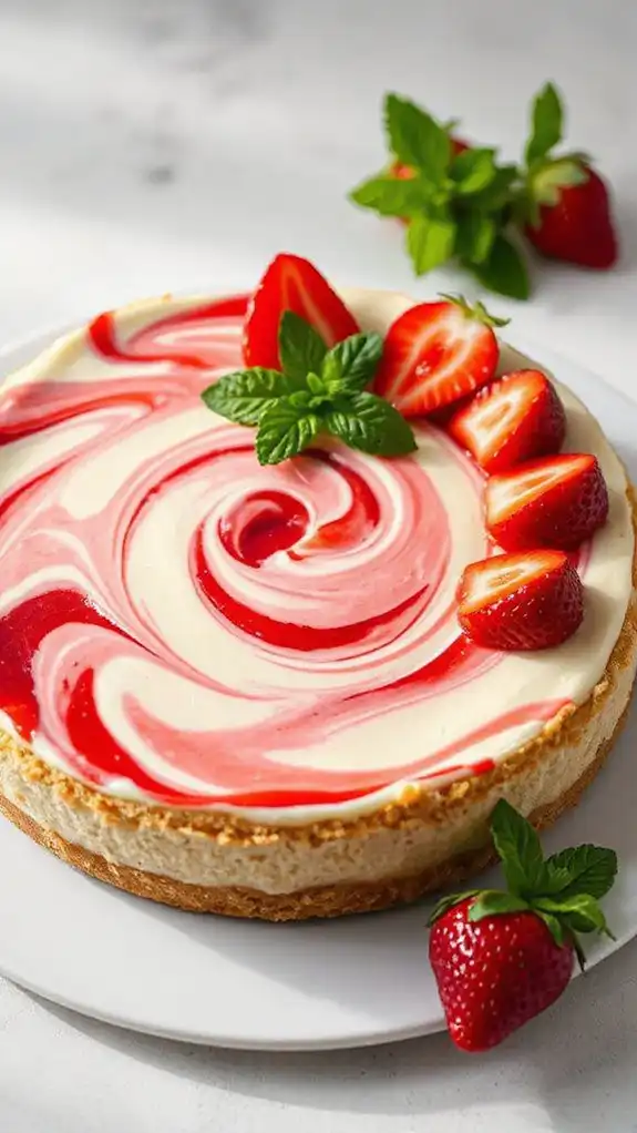 no bake strawberry cheesecake dessert