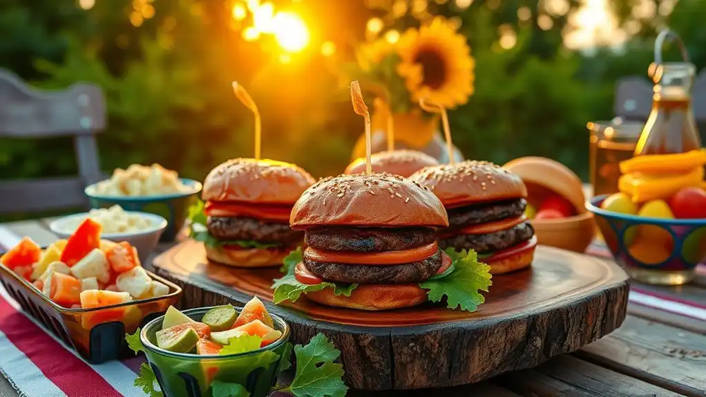 no bake summer burgers