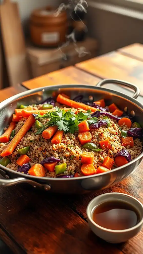 nourishing quinoa vegetable dish