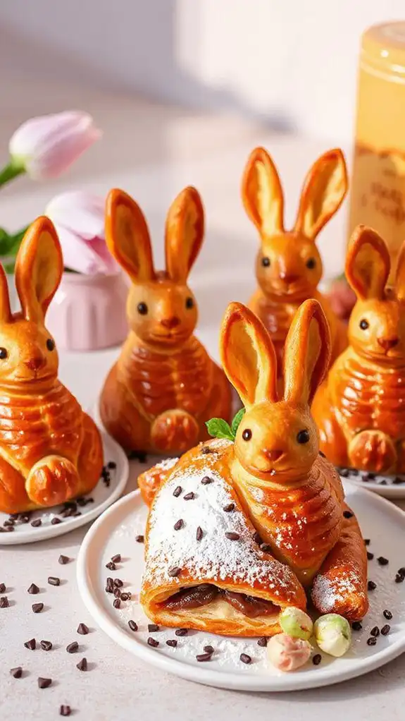 nutella filled easter pastries
