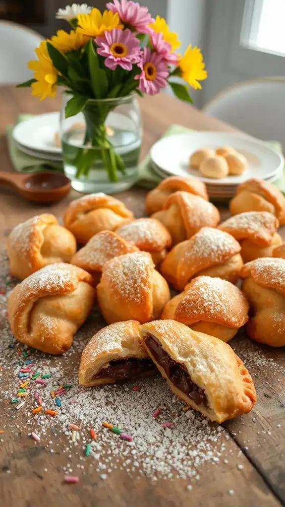 nutella filled pastry bites