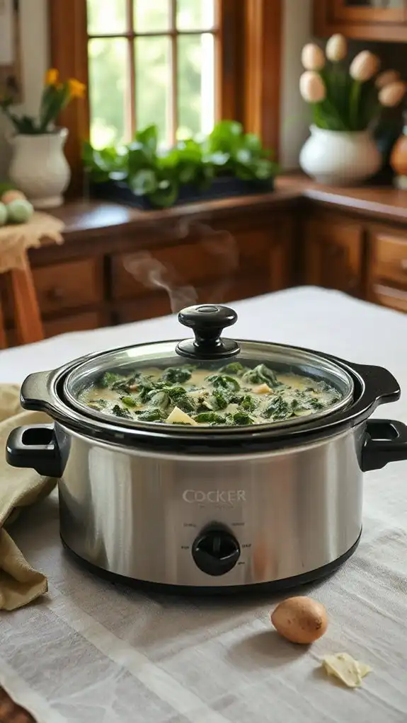 nutmeg infused creamed spinach