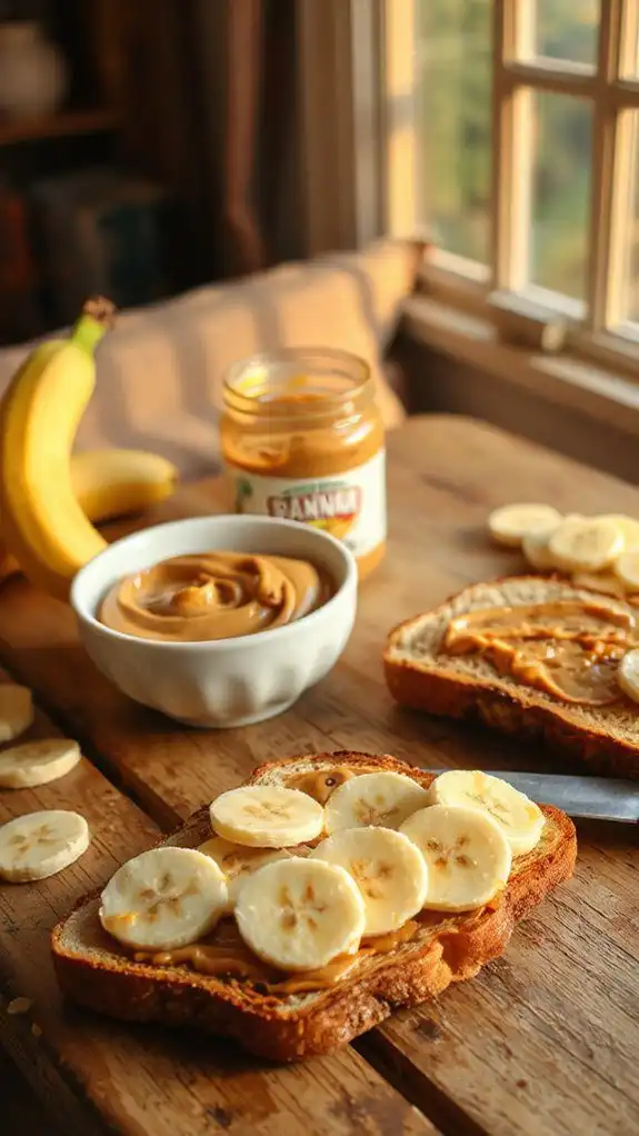 nutritious banana peanut toast nutritious banana peanut toast