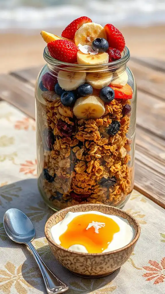 nutritious fruit granola mix