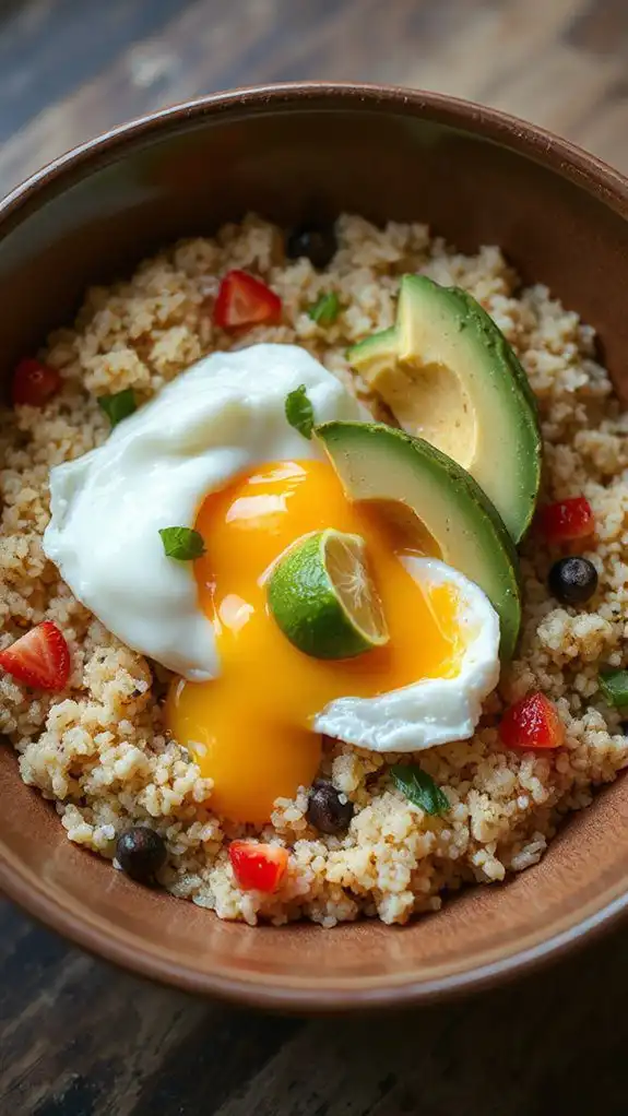 nutritious quinoa breakfast bowl