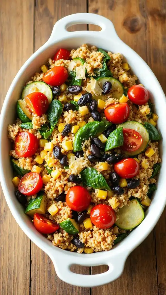 nutritious quinoa vegetable casserole