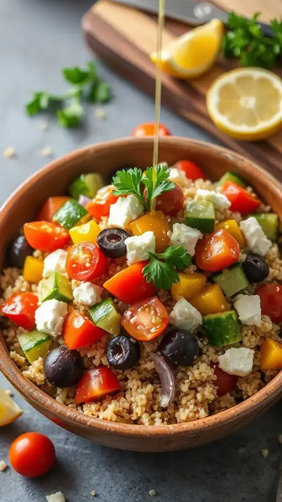 nutritious quinoa vegetable salad