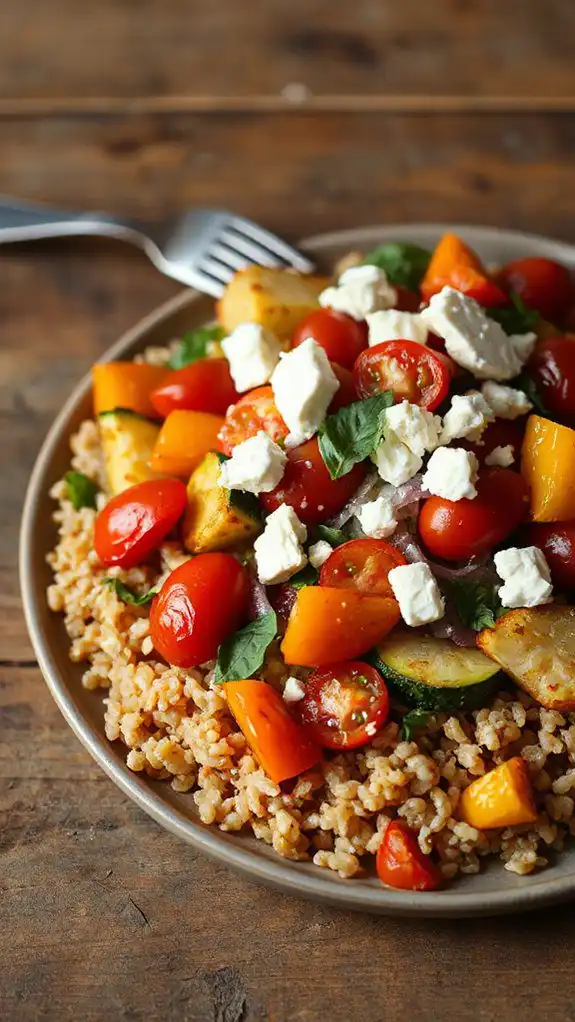 nutritious roasted vegetable salad