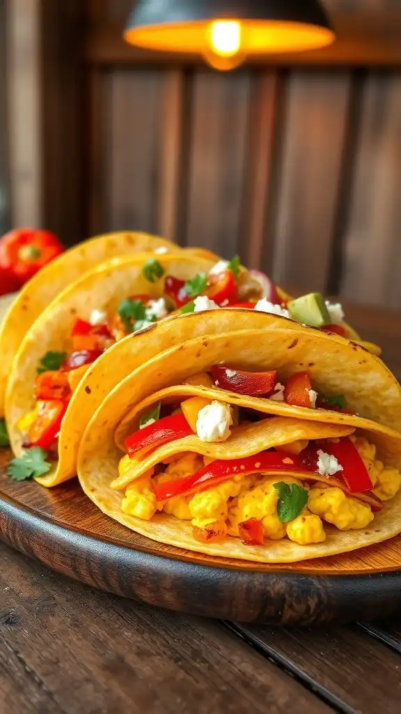 nutritious vegetable breakfast tacos