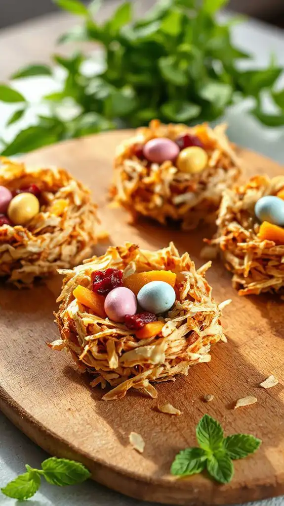 nutty fruit nest dish