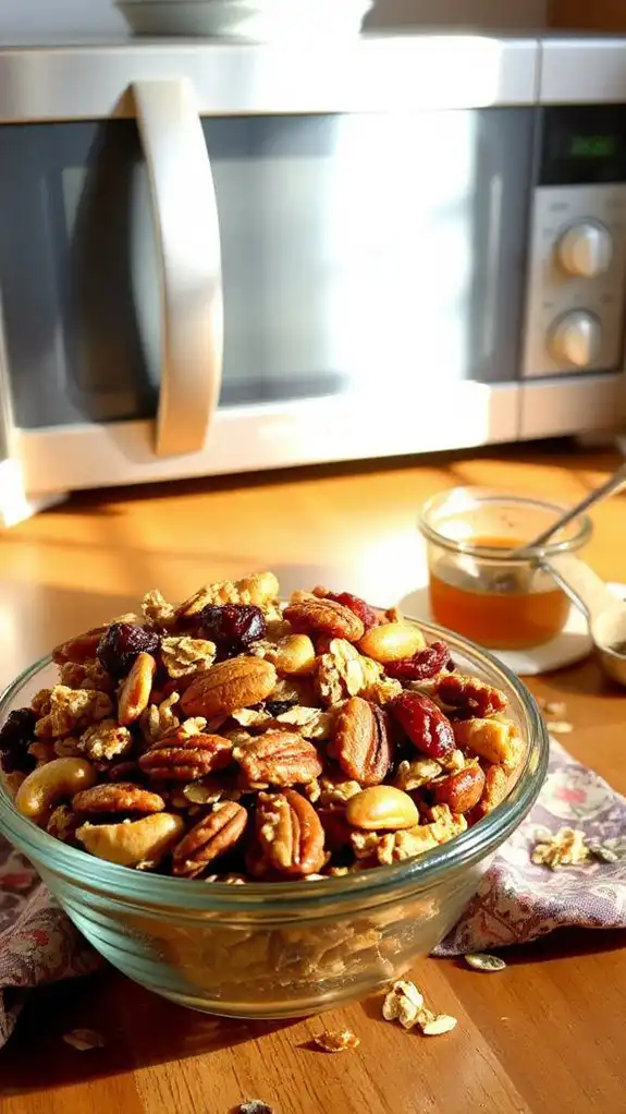 nutty microwave granola recipe nutty microwave granola recipe