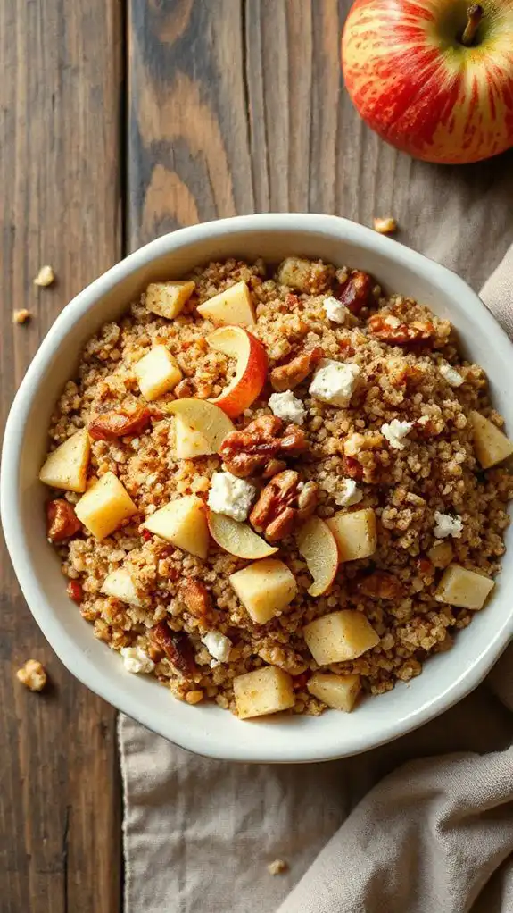 nutty spiced apple quinoa nutty spiced apple quinoa