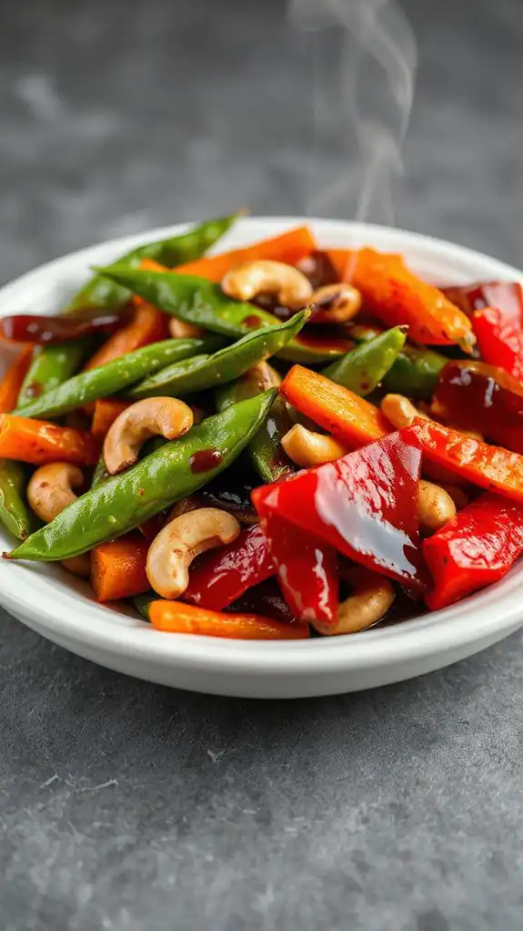 nutty vegetable stir fry