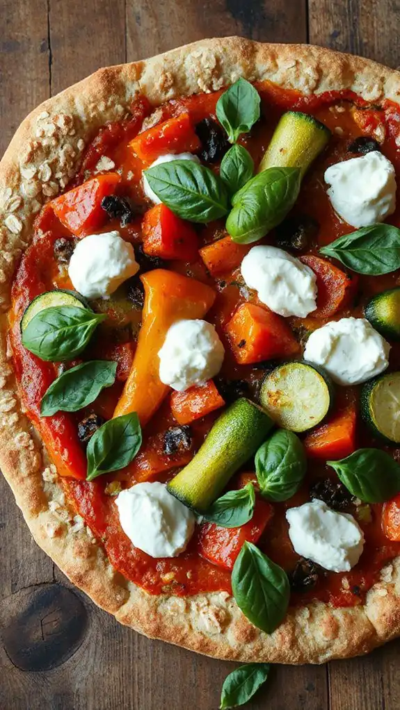 oat crust pizza toppings